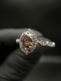 Pierścionek 0,93ct + 0,35ct